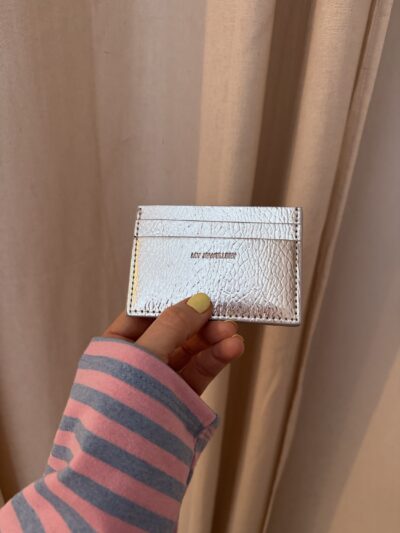 Porte-cartes argenté