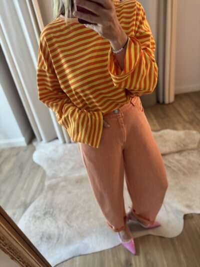 Tee Paulette - Orange/Jaune