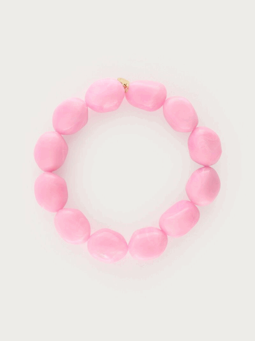 Bracelet perles - rose