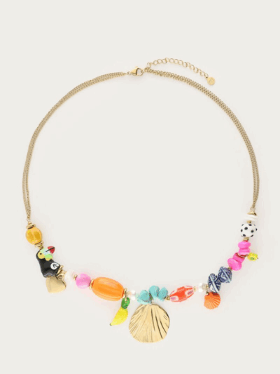 Collier tropical toucan